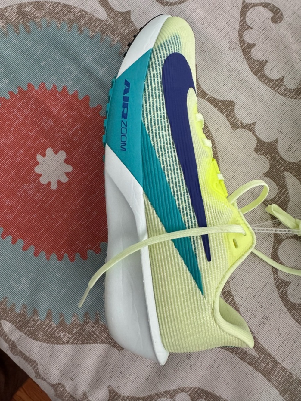 Nike Air Zoom Rival Fly 4 Barely Volt Concord FV6040 700 Mens Sz 5/Womens Sz 6.5